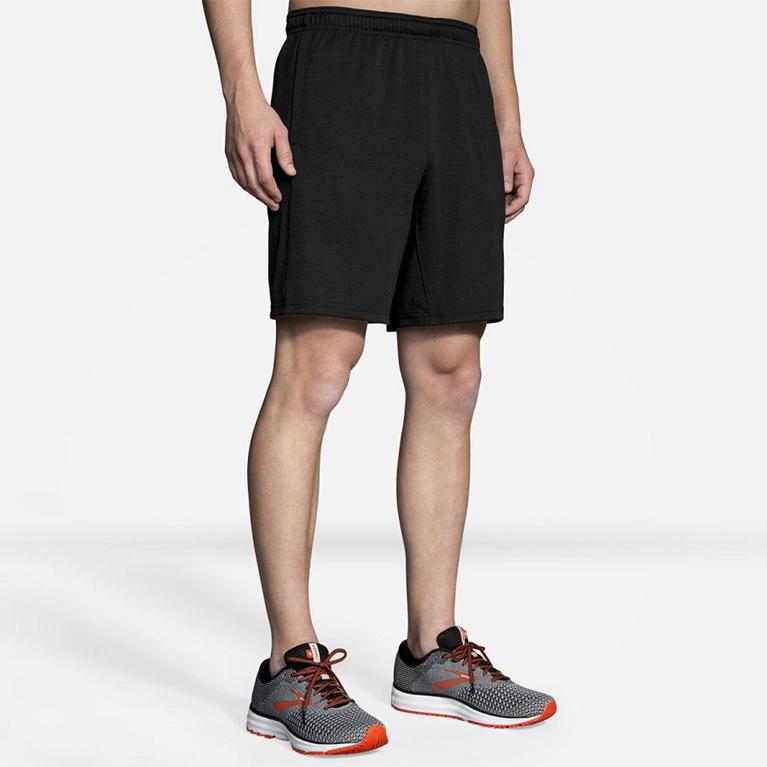 Brooks REP 8 Running Shorts Mens Canada - Grey (ZTY723564)